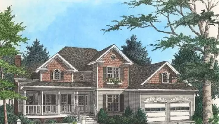 image of 2 story traditional house plan 6315